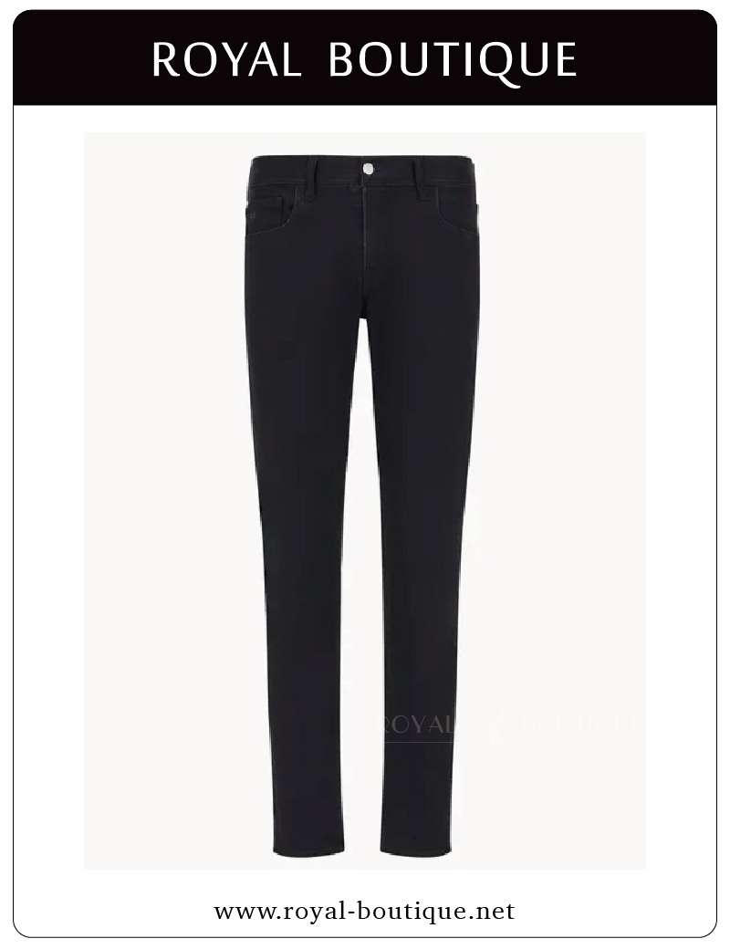 Armani Exchange J13黑色修身單寧牛仔褲