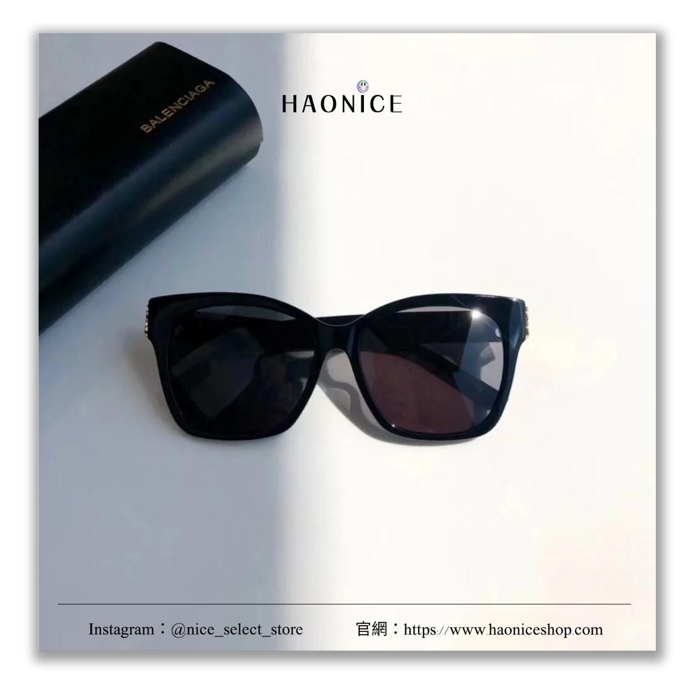 【NICE 歐美日韓代購】24SS🔥新款🔥-上海經銷商-Balenciaga巴黎世家 經典金色logo墨鏡 遮陽