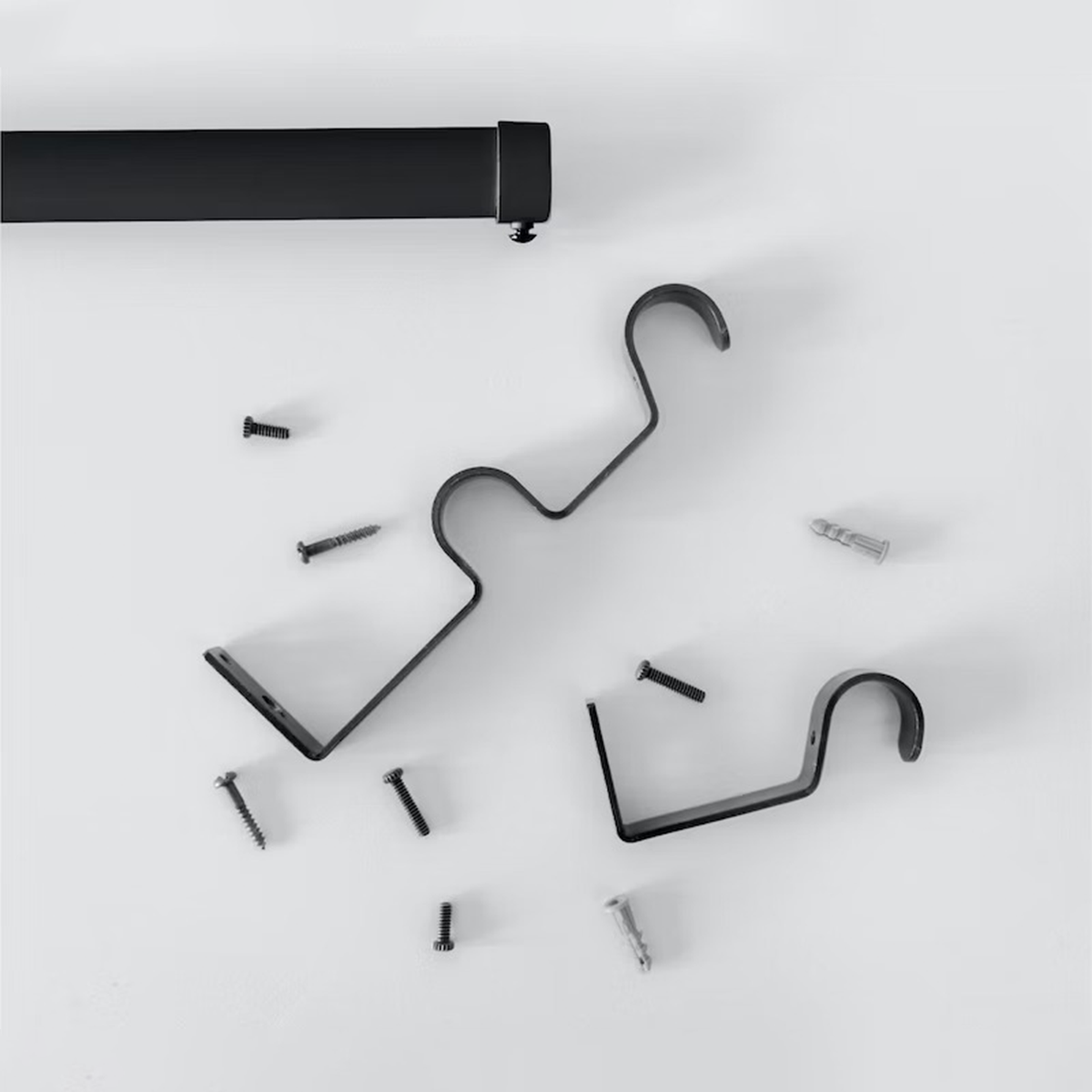 Lo-Curtain 窗簾桿工具組｜黑