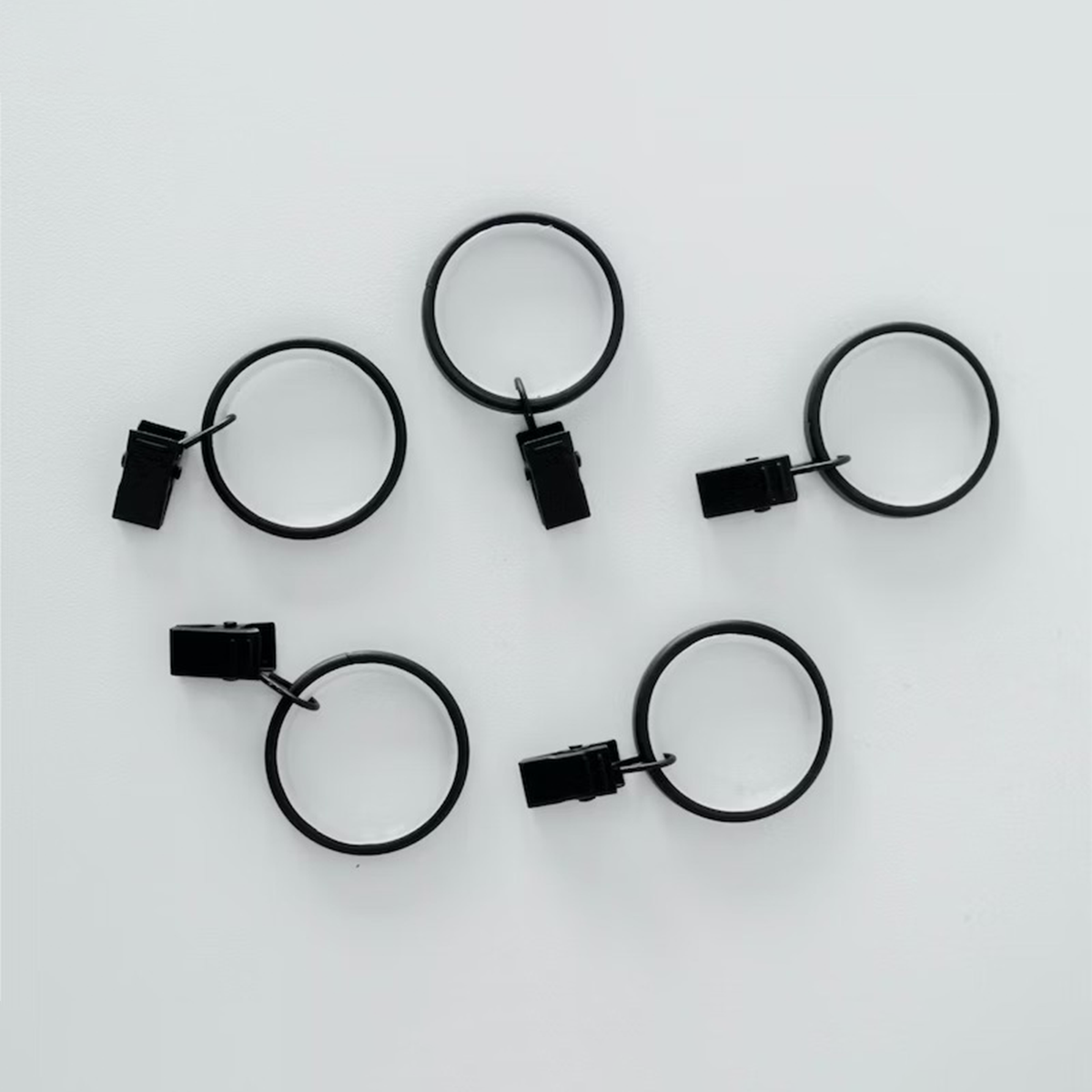 Lo-Curtain 窗簾夾環｜黑