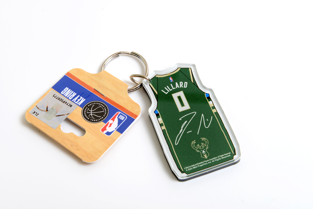 WinCraft 密爾瓦基公鹿隊 Damian Lillard 壓克力 球衣鑰匙圈
