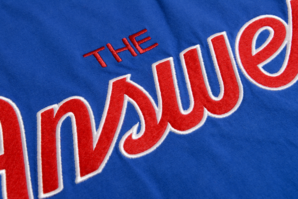 Mitchell & Ness 費城76人隊 Allen Iverson 綽號 高磅數 寬版 T-Shirt