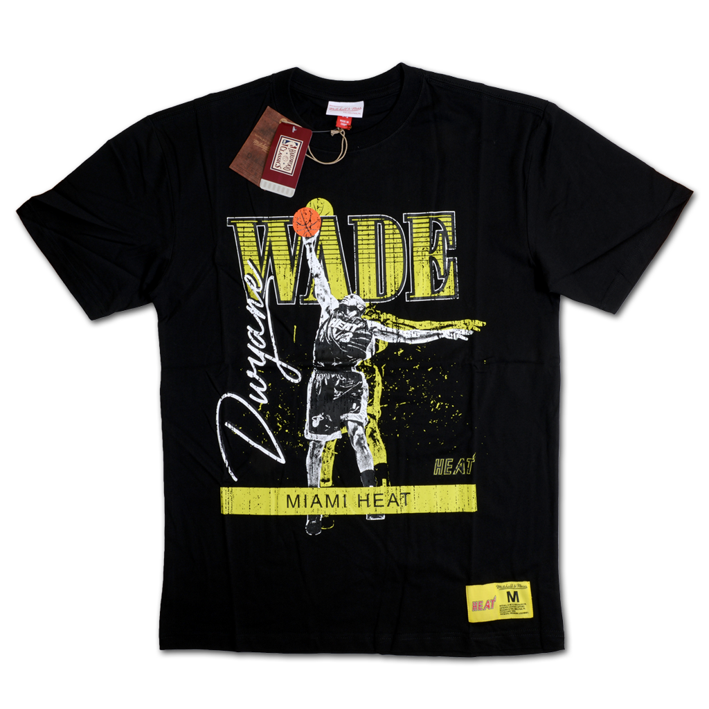 Mitchell & Ness 邁阿密熱火隊 Dwyane Wade 霓虹燈 高磅數 寬版 T-Shirt