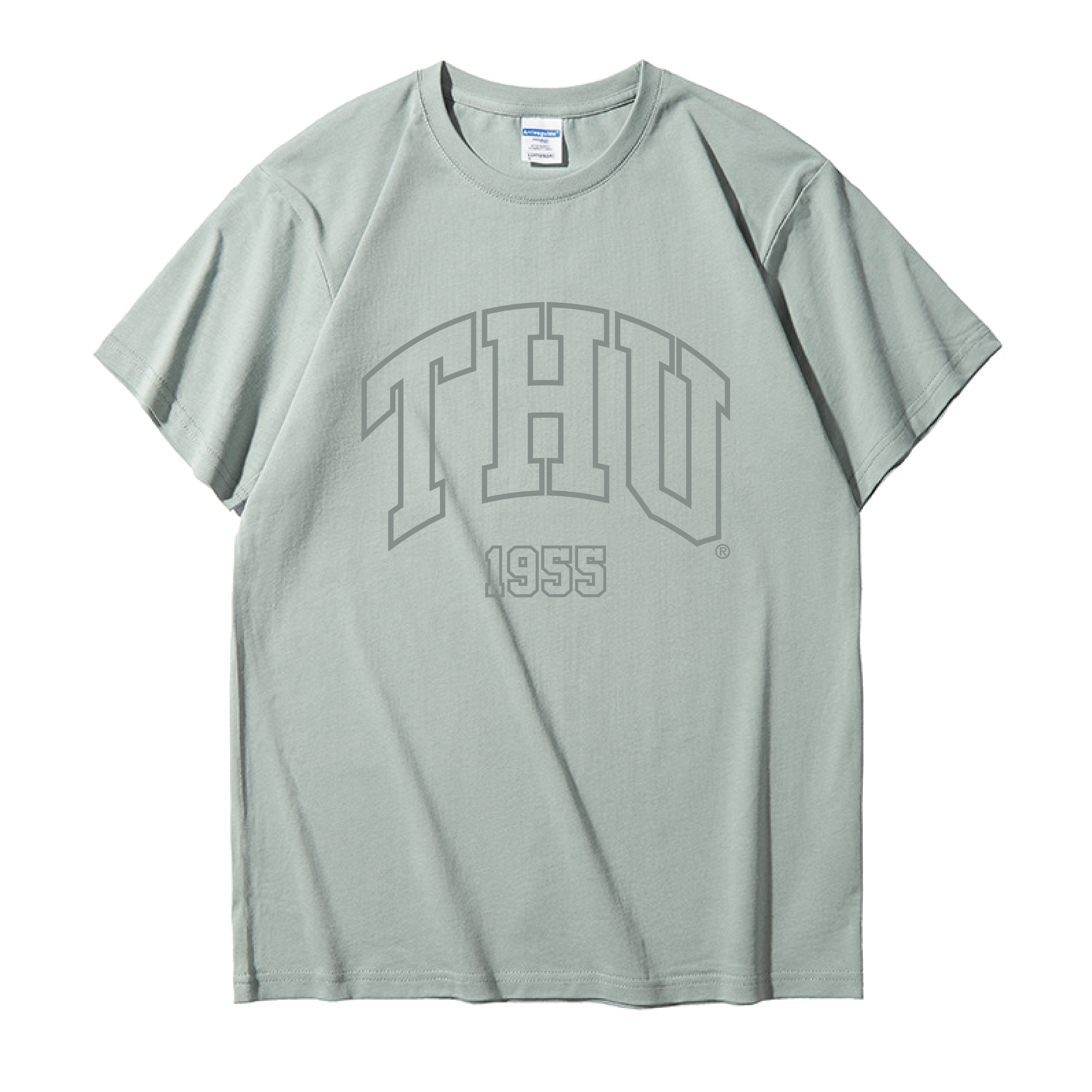 東海大學 THU 拱形鏤空校名 T-Shirt (湖水綠)