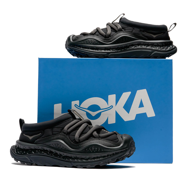 <連線代購商品>男女鞋 HOKA ONE ONE ORA PRIMO 黑色麵包 拖鞋 休閒鞋【1141570-BBLC】