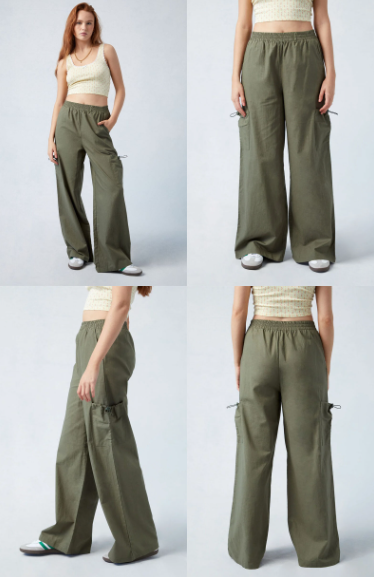 【預購】PacSun F060450 寬腳褲