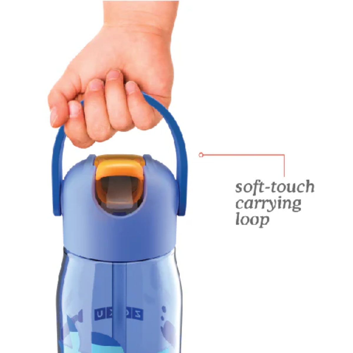 ZOKU 兒童吸管水瓶 450ml - Blue