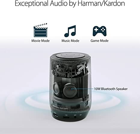 ASUS ZenBeam Latte L1 Portable LED Projector – 300 Lumens, 720p, Sound by Harman Kardon, 10 W Bluetooth® Speaker, 3-hour Video Playback, Wireless Projection, Built-in Battery, USB Type-A, HDMI®