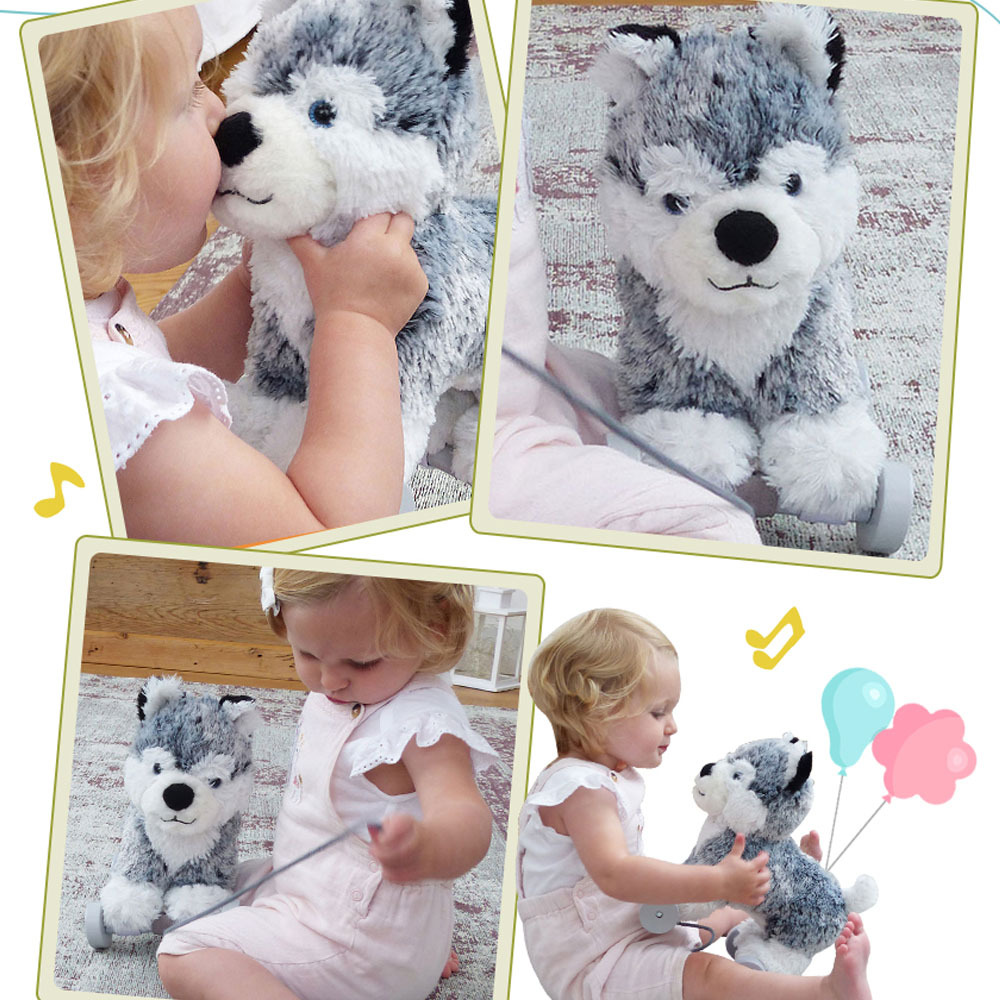 【英國Little Bird Told Me】叮噹手拉車-造型狗系列