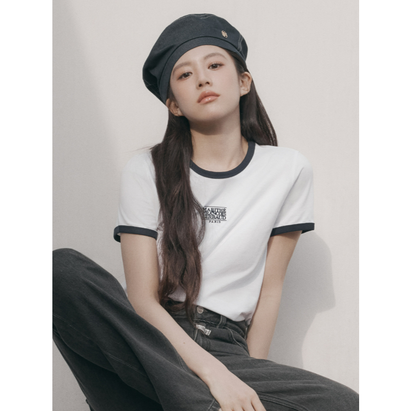 MARITHE 滾邊短袖 (TS106)