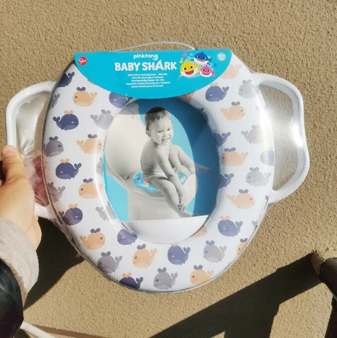 激抵嬰童軟墊坐便器馬桶墊（鯨魚）