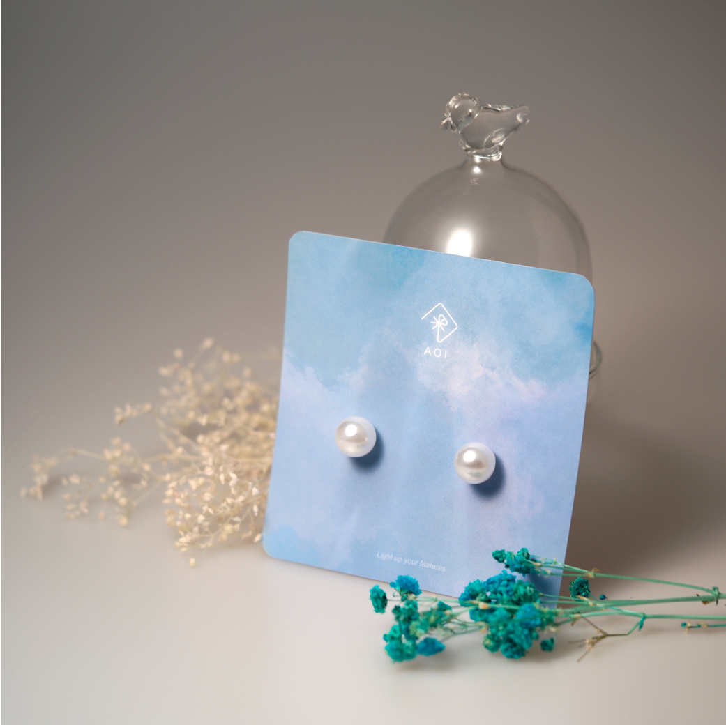 【AOI】就是珍珠-S925純銀耳針