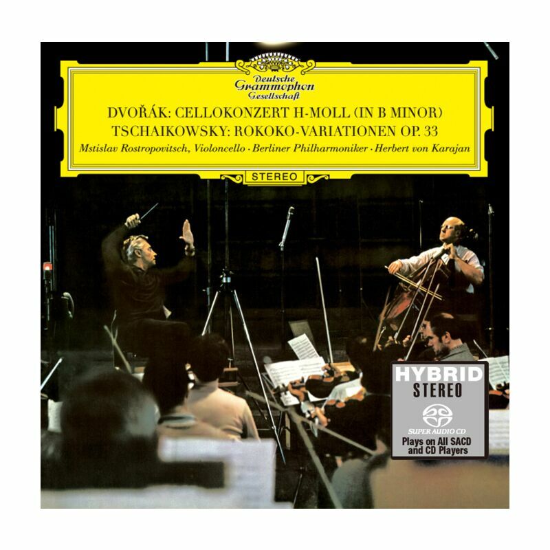 Mstislav Rostropovich, Berliner Philharmoniker, Herbert von Karajan - DVORÁK: Cello Concerto/ TCHAIKOVSKY: Variations on a Rocco Theme For Cello & Orchestra (SACD) (日本壓碟)