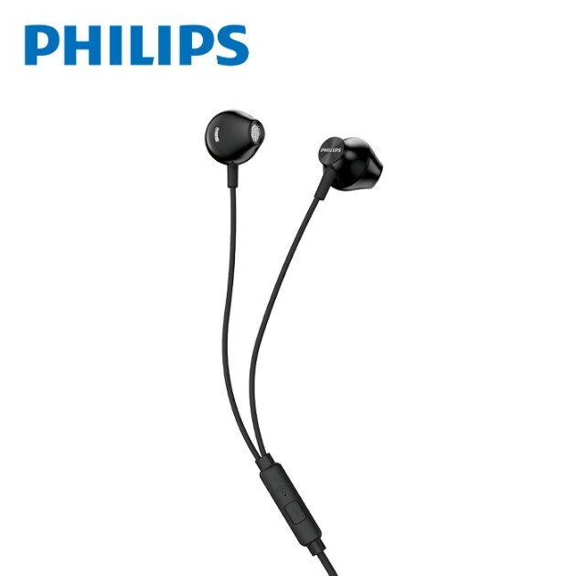 【PHILIPS飛利浦】TAUE101BK 耳機附麥克風 黑色
