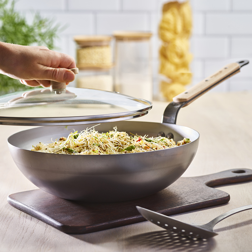 原礦蜂蠟鐵鍋 | 櫸木風中華北京炒鍋