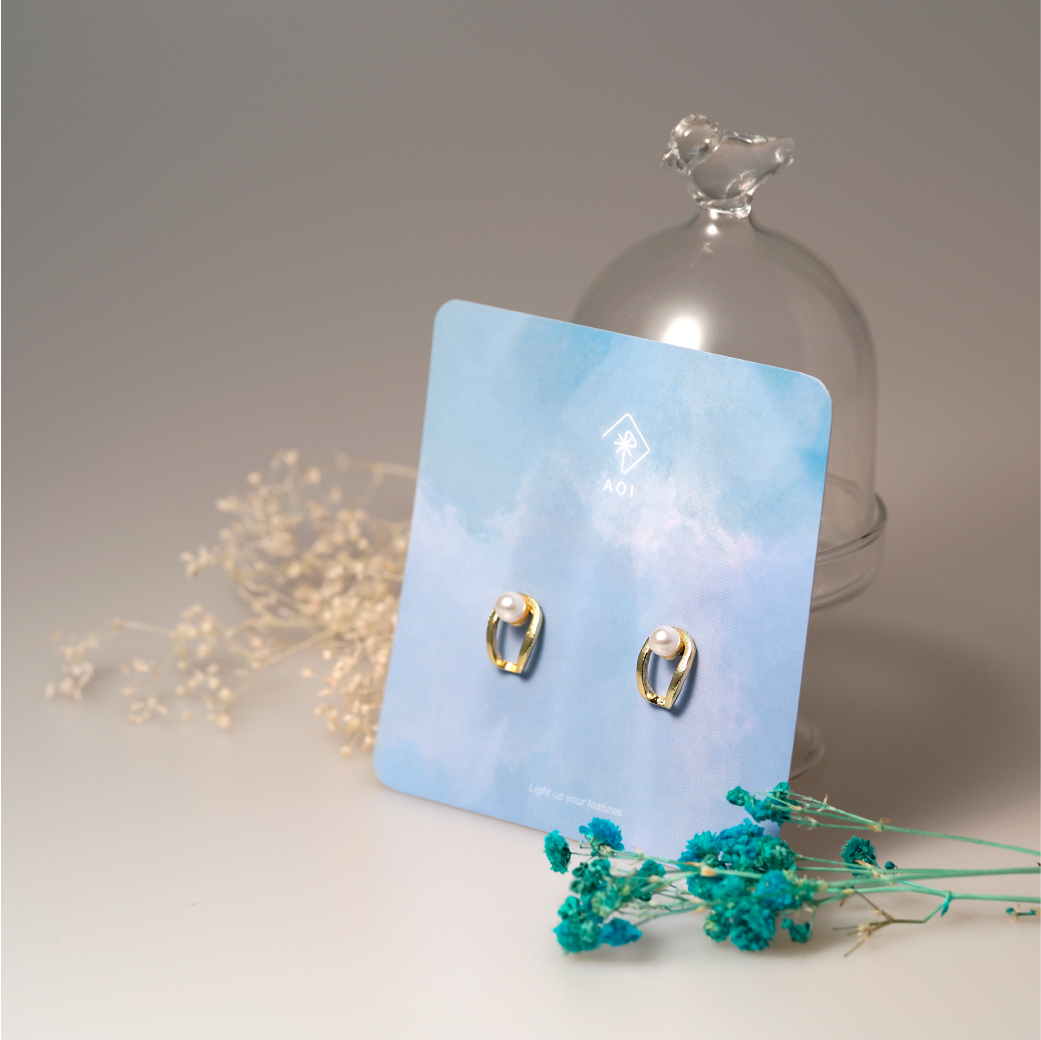 【AOI】海裡的美麗貝殼-醫療鋼耳針