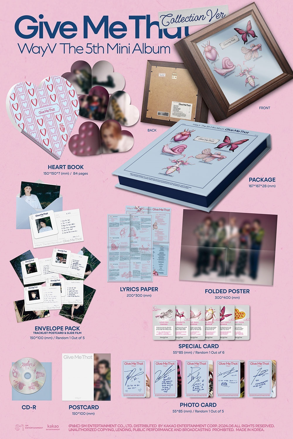 WayV Give Me That smtown ヨントン 5枚コンプセット　② WayV ~ 5th Mini Album Give Me That (Collection Version)
