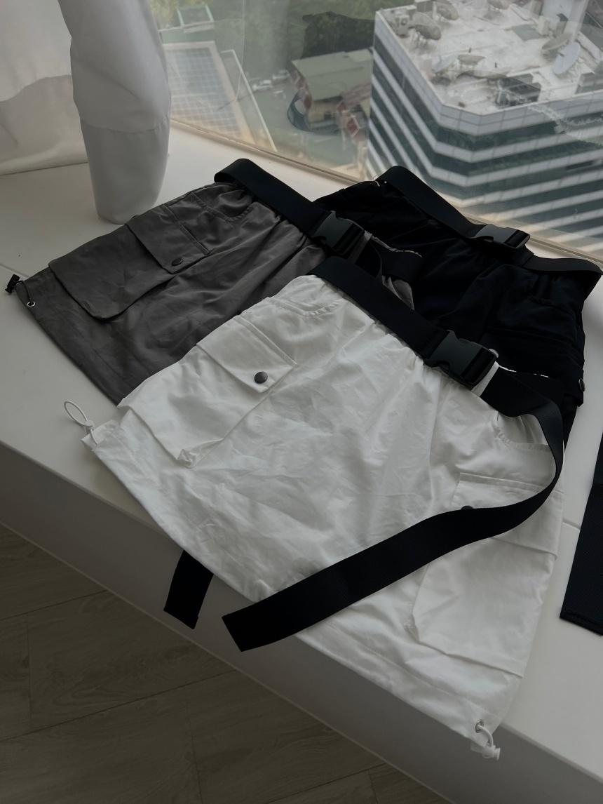 附皮帶工裝牛仔裙*3色