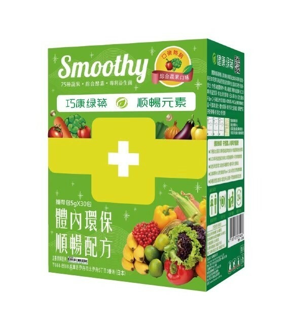 巧康綠築順暢元素-蔬果口味 30包