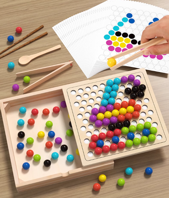 【健智遊戲 】夾珠子訓練板