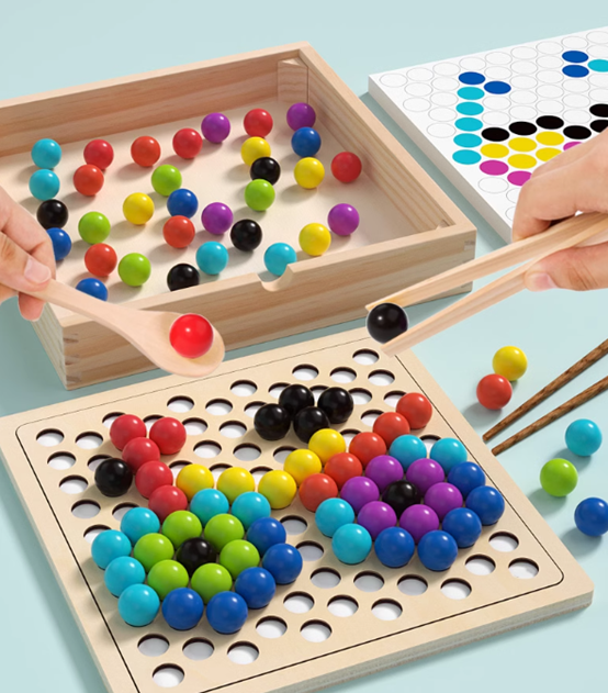 【健智遊戲 】夾珠子訓練板