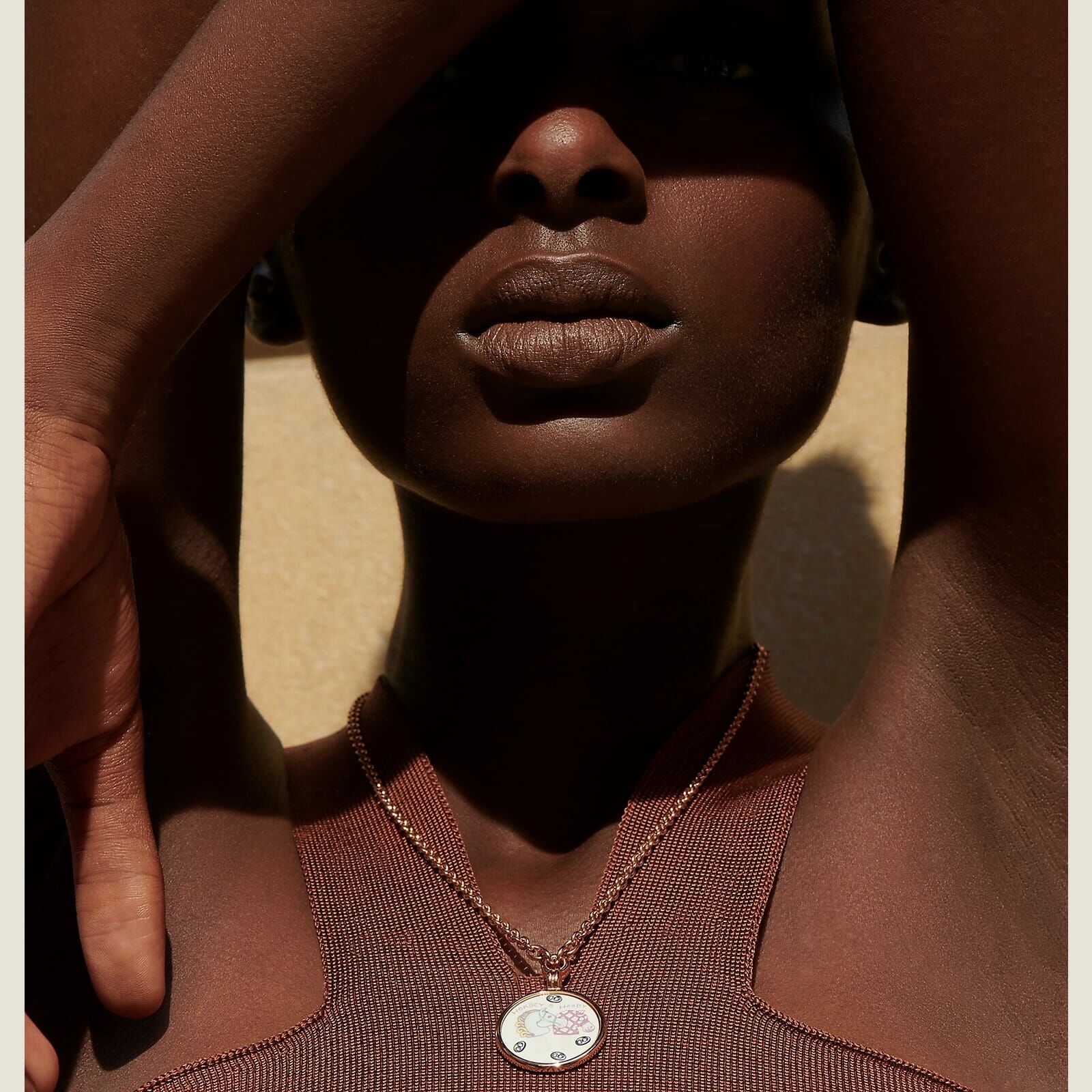 NEW】HERMES MEDAILLE FUNNY ICE CREAM SMALL MODEL NECKLA