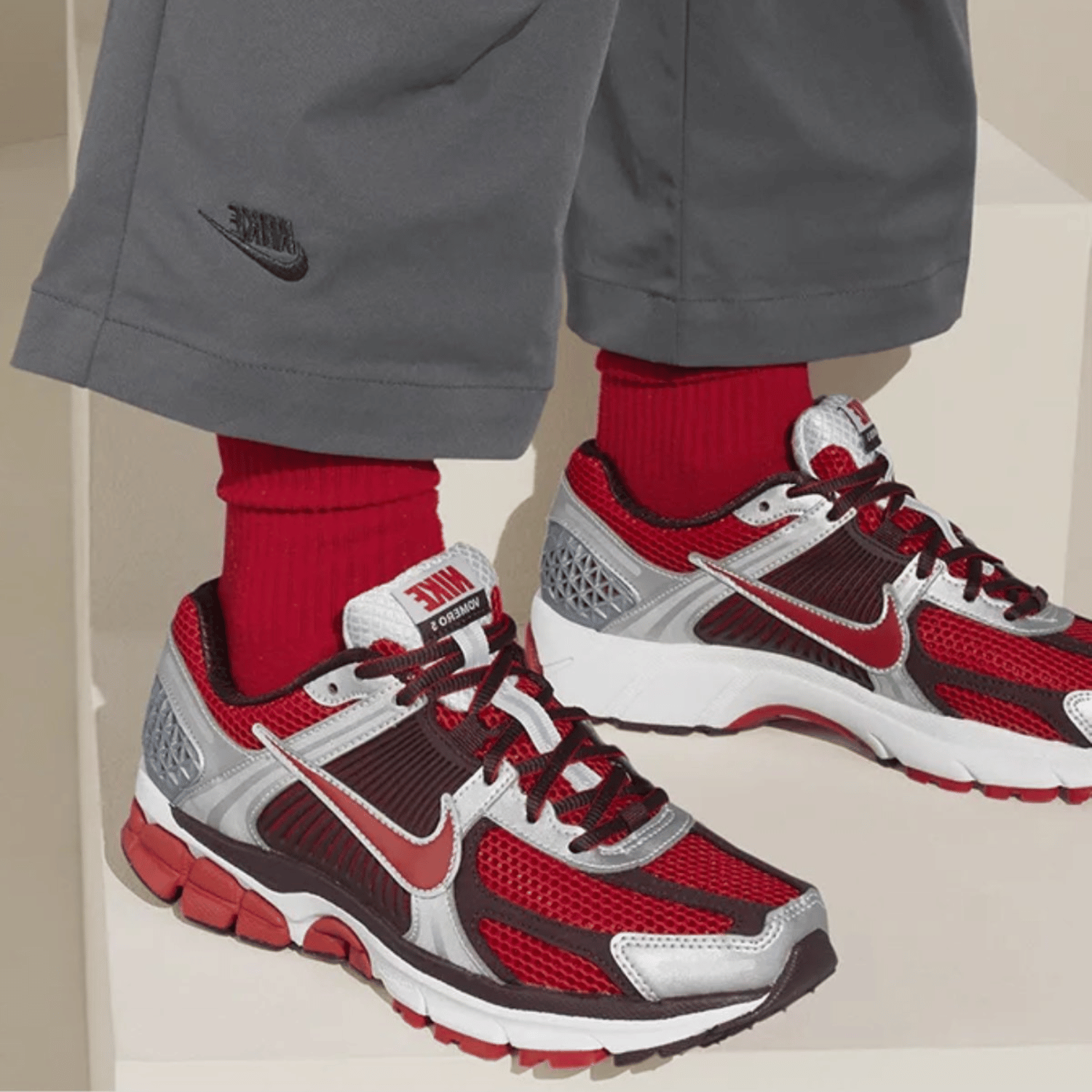 Nike Zoom Vomero 5 Mystic Red 紅銀 復刻 復古運動鞋 老爹鞋