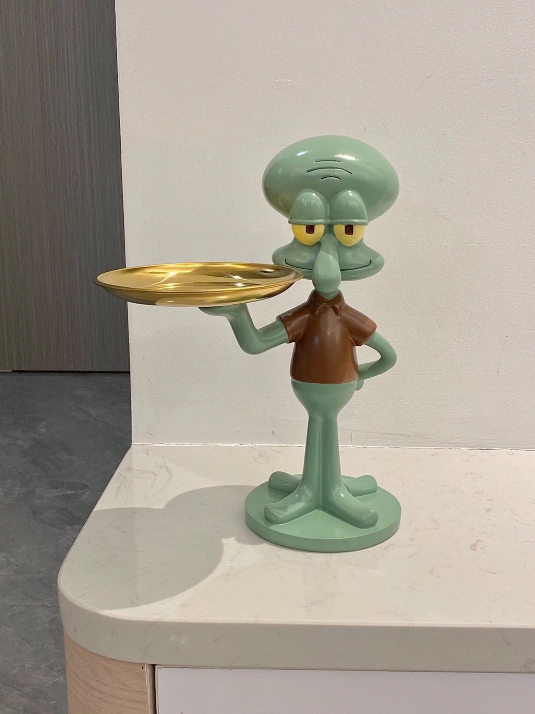 <居家好物>章魚哥端盤擺件（桌面款）傢俱 擺設