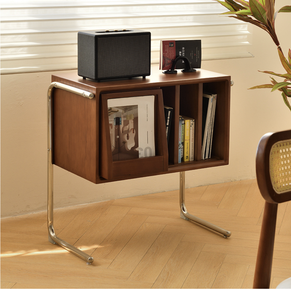 木質推拉式雜誌架