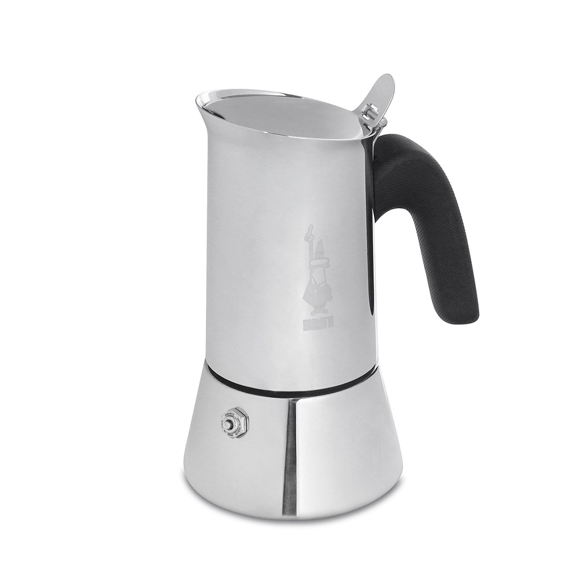 意大利 BIALETTI 4杯裝 不銹鋼電磁爐摩卡咖啡壺 -0007254CNN