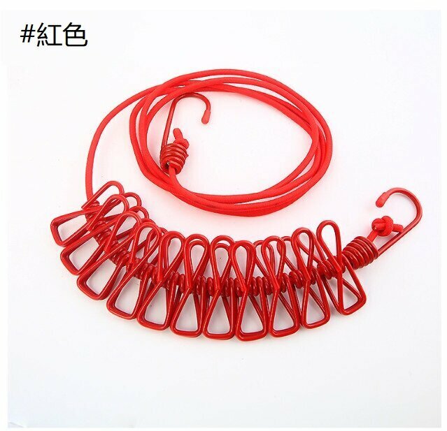 Portable non-slip clothesline (red one)