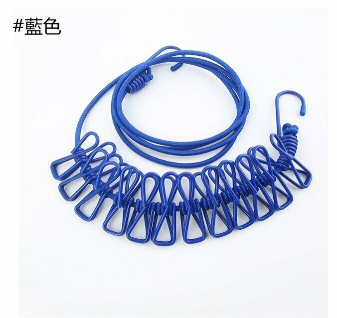 Portable non-slip clothesline (one in blue)