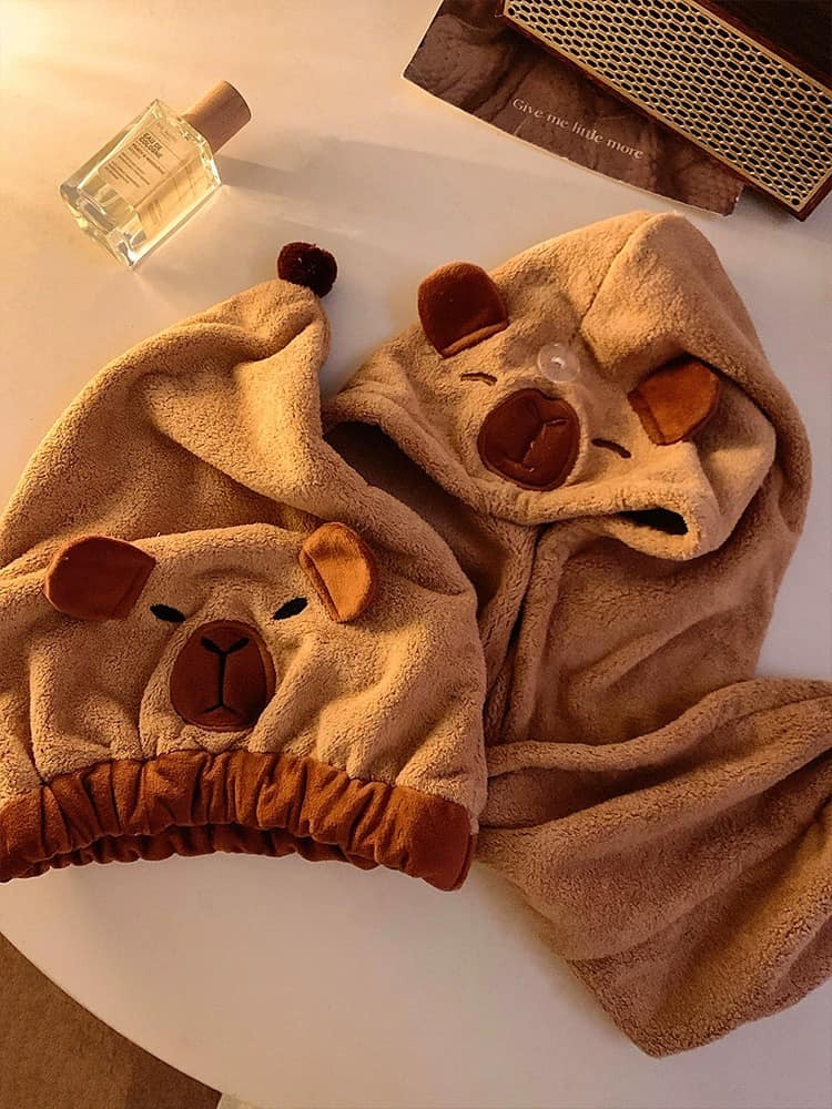 卡皮巴拉乾髮帽子