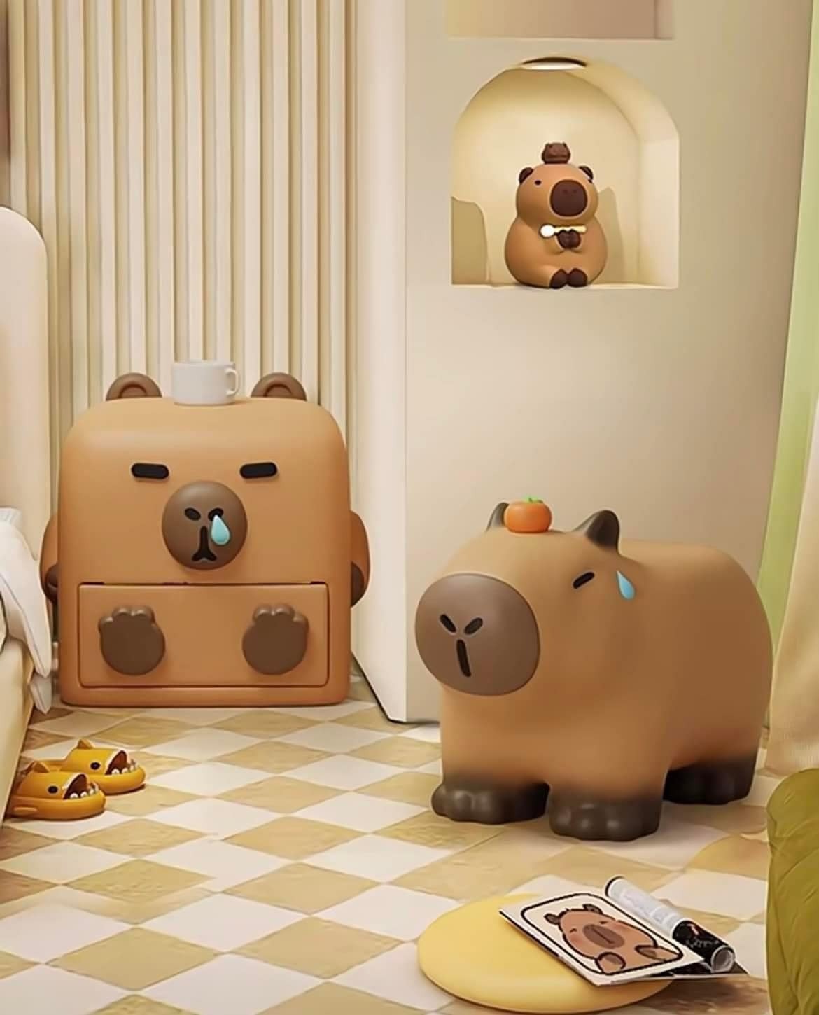 卡皮巴拉可愛居家裝飾