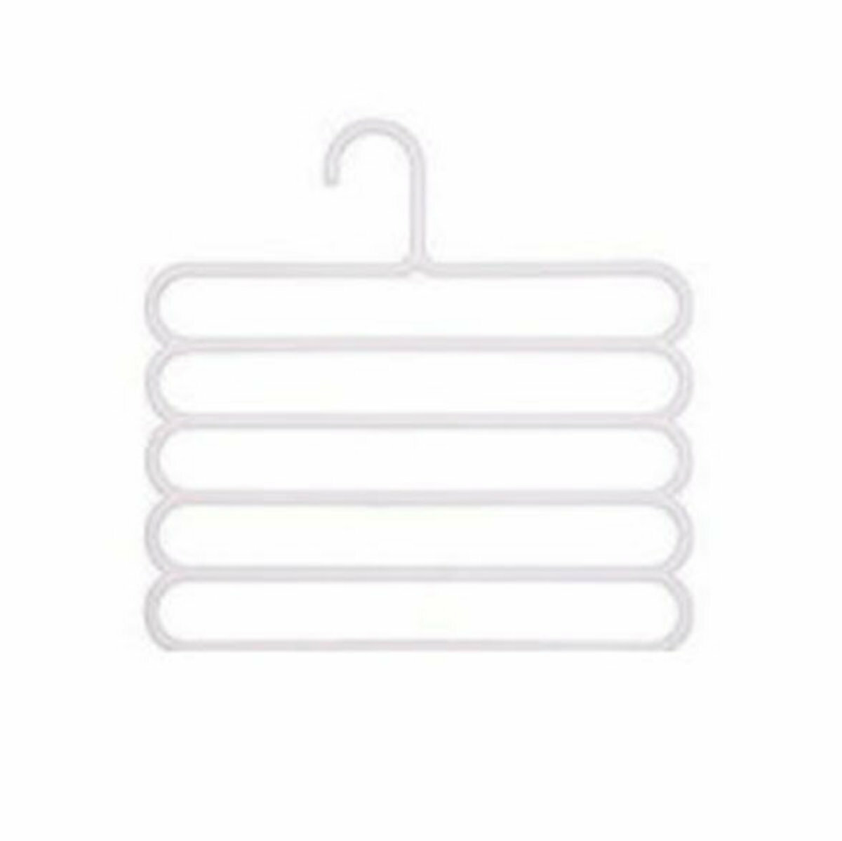 Home multi-layer trouser hanger, hanger storage rack (white, single)