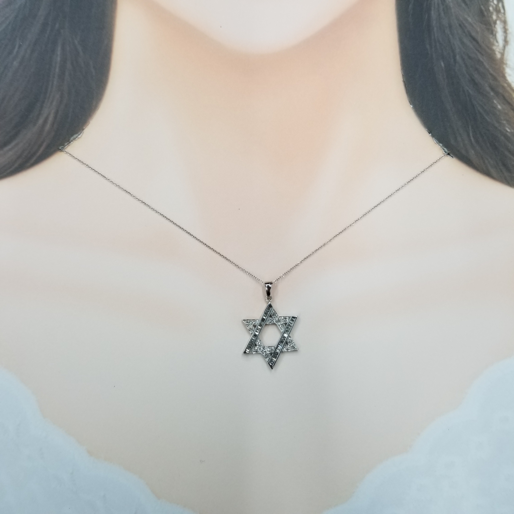 18K White Gold 0.60ct Diamond Pandent