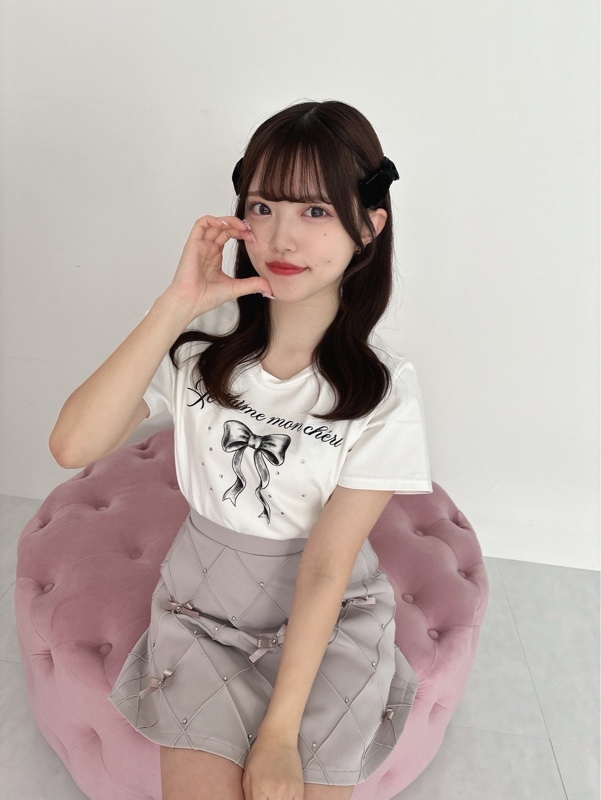 美品 evelyn evelyn リボンダイヤビジューsk evelyn ダイヤビジューSK