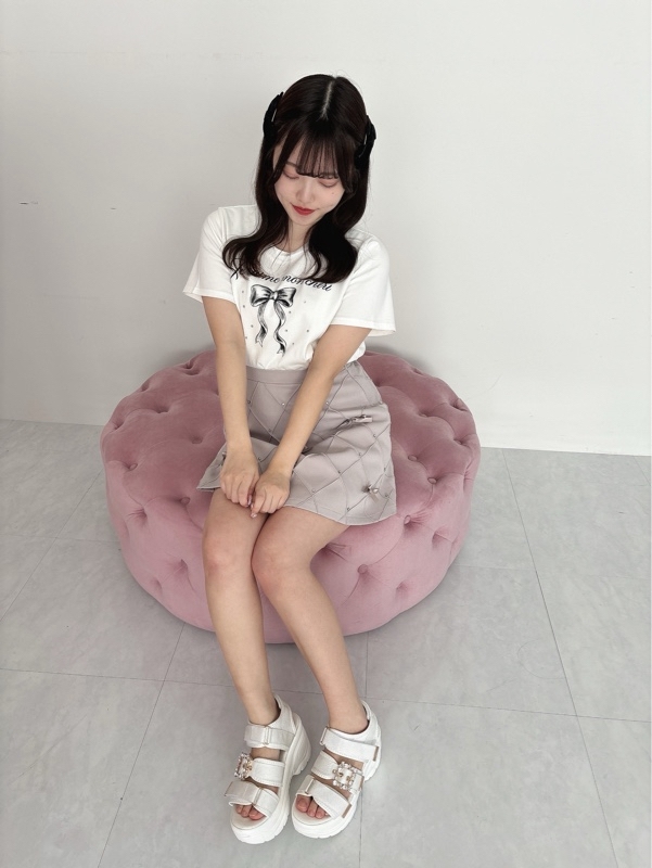 美品 evelyn evelyn リボンダイヤビジューsk evelyn ダイヤビジューSK