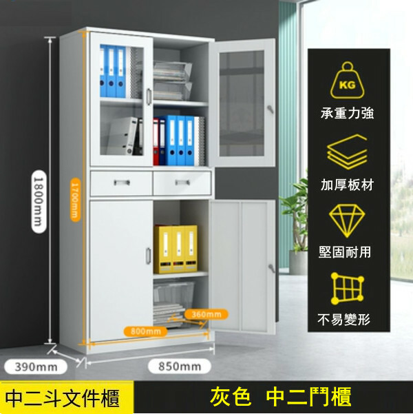 熱推鐵皮櫃 文件櫃 檔案櫃 工具櫃 儲物櫃 (厚度1mm) (6號款)