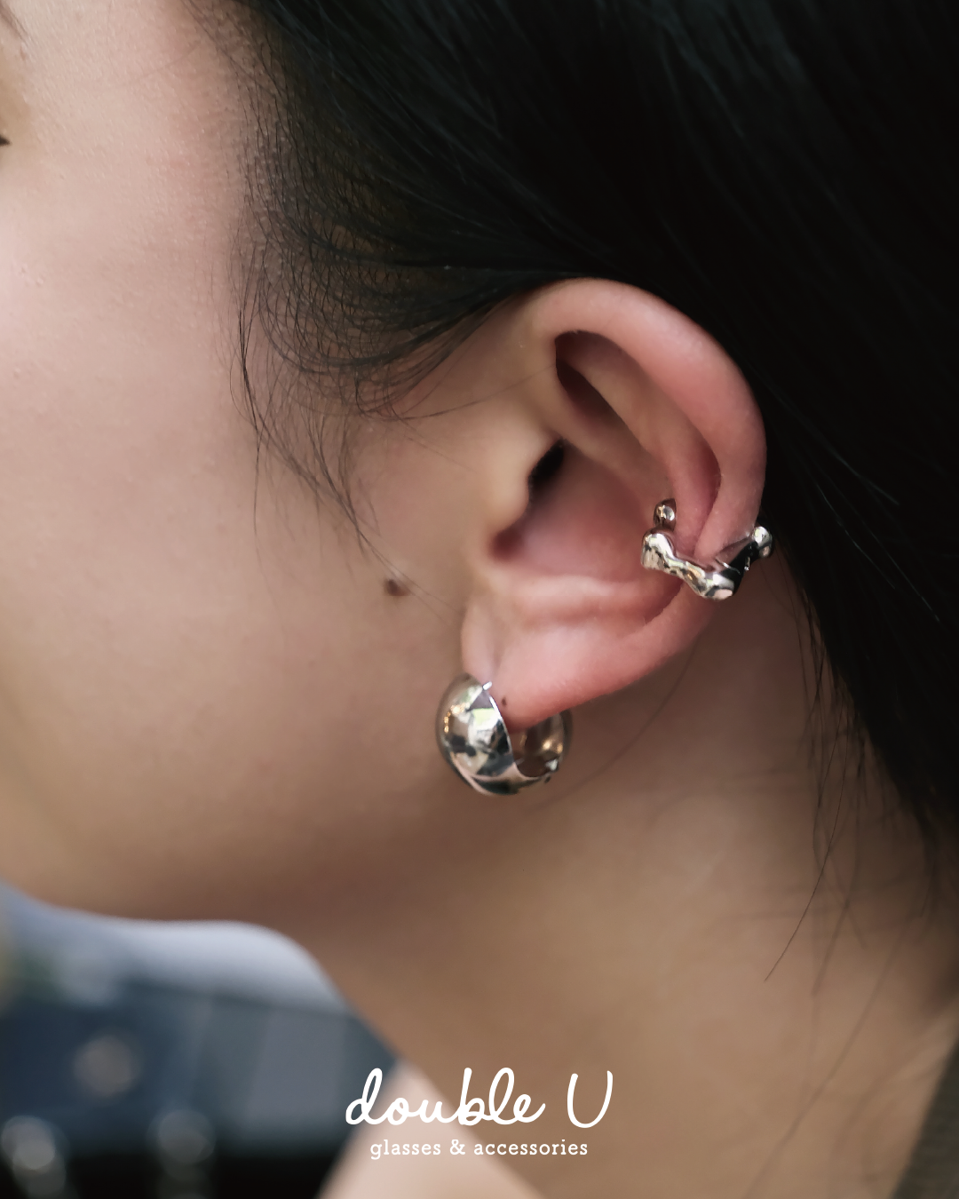 解構・鋼飾耳環 (FEX10345)