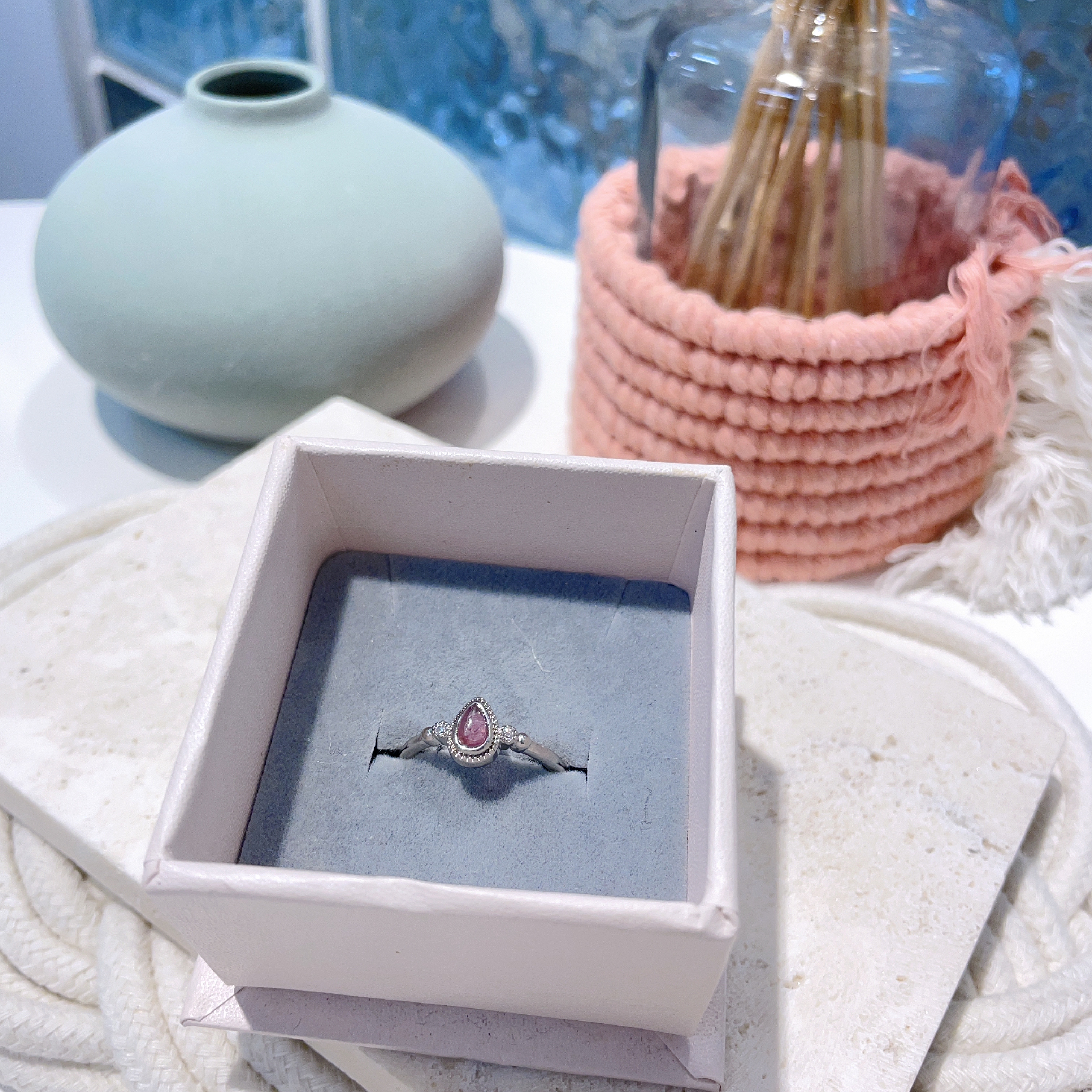 F046 水滴碧壐戒指