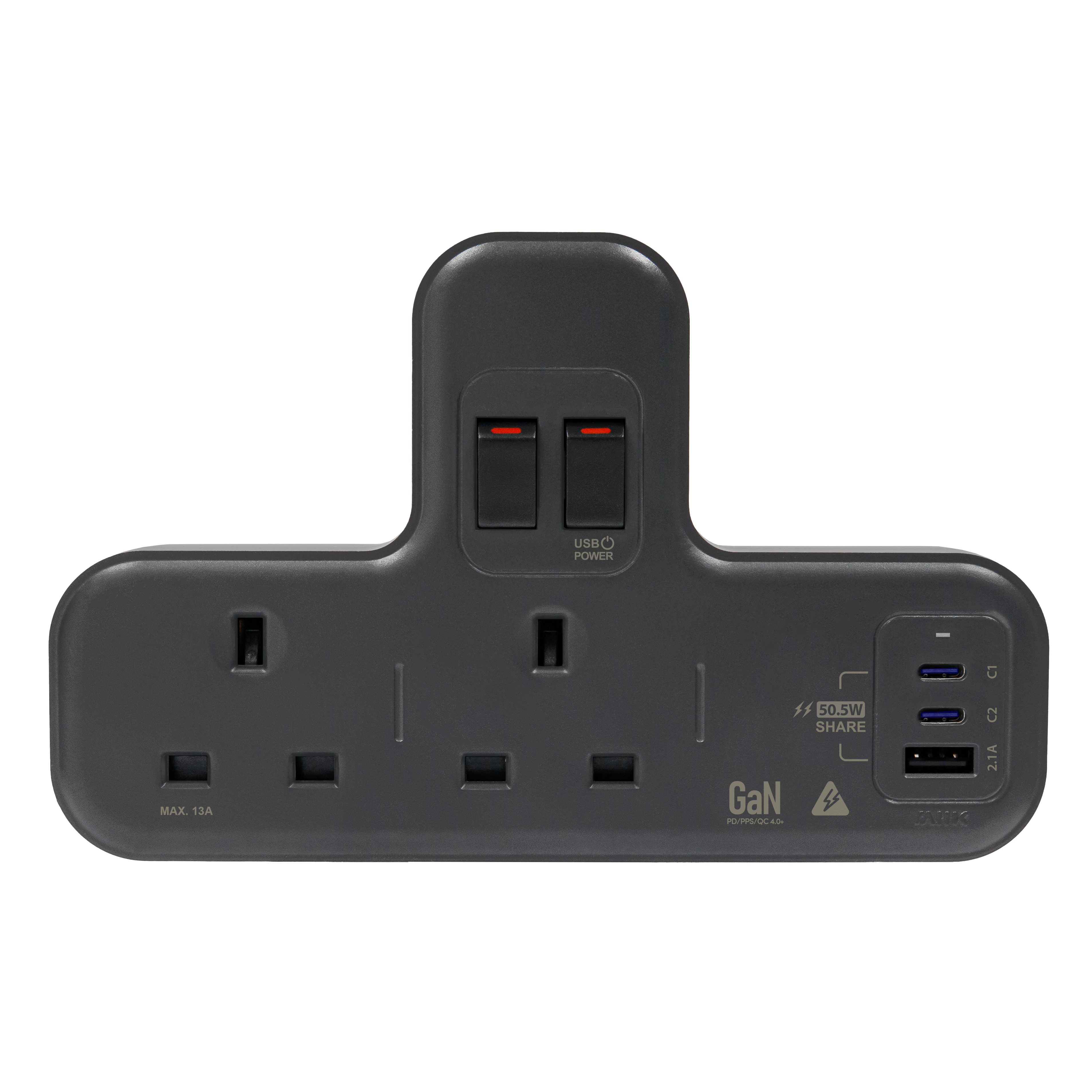 M2K GaN50.5W T Socket (PD Quick Charge)