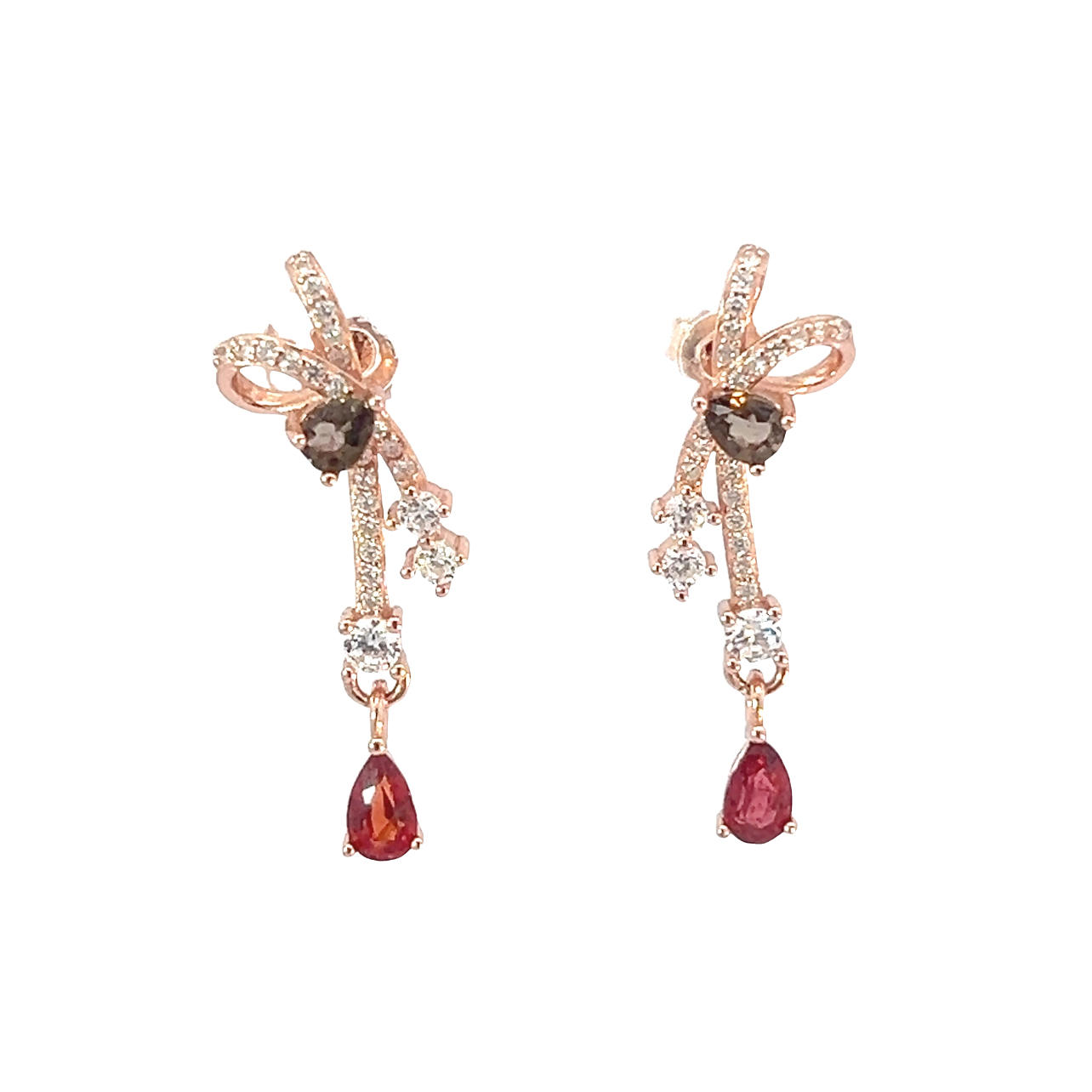 T189不規則寶石耳環