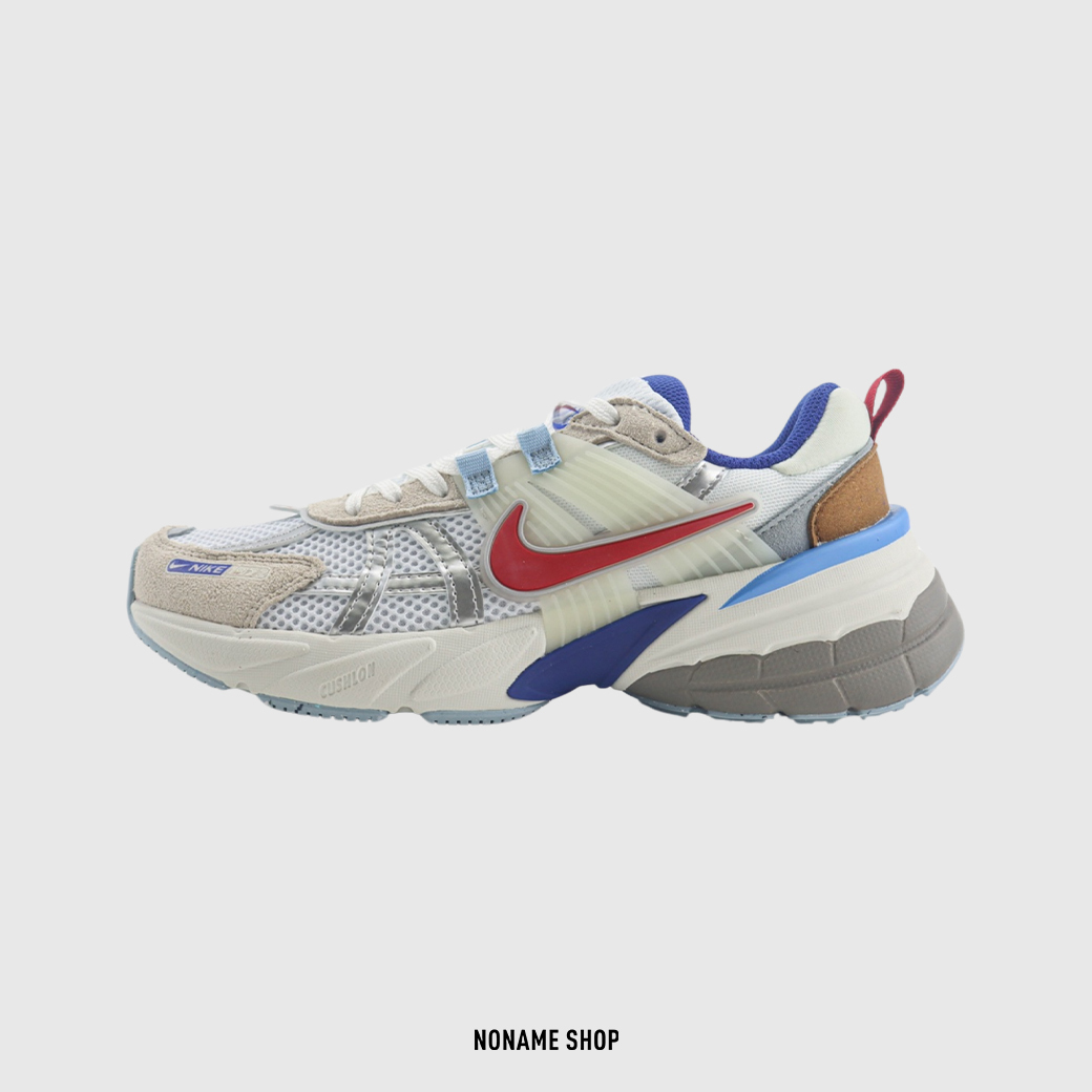 NIKE V2K RUN RUNTEKK 復古 撞色 白紅藍 老爹鞋 (女款)
