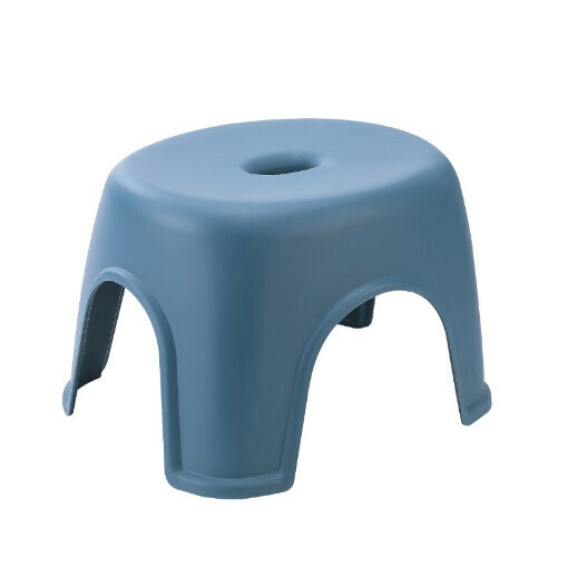 Foot anti-slip padded small low stool "frosted stool large dark blue"