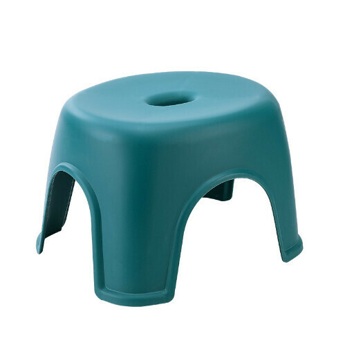 Foot anti-slip padded small low stool "frosted stool large dark green"