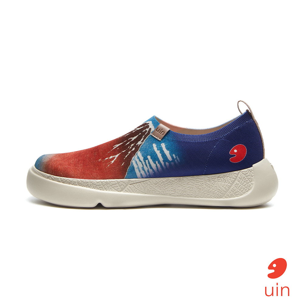 【 Uin 】西班牙原創設計 | 葛飾北齋-凱風快晴3 托萊多12 男鞋 彩繪鞋 休閒鞋 懶人鞋
