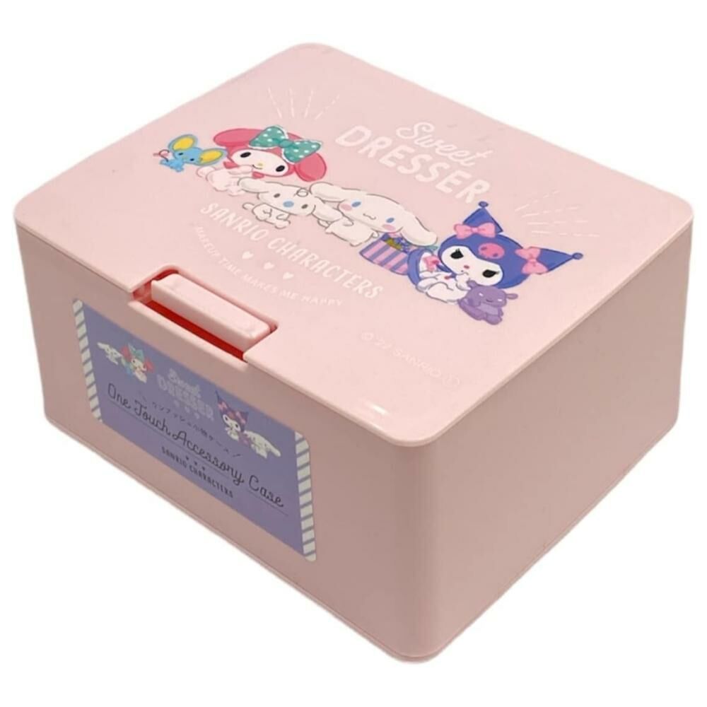 [生活用品] 三麗鷗 SANRIO 按壓彈蓋式小物方形收納盒