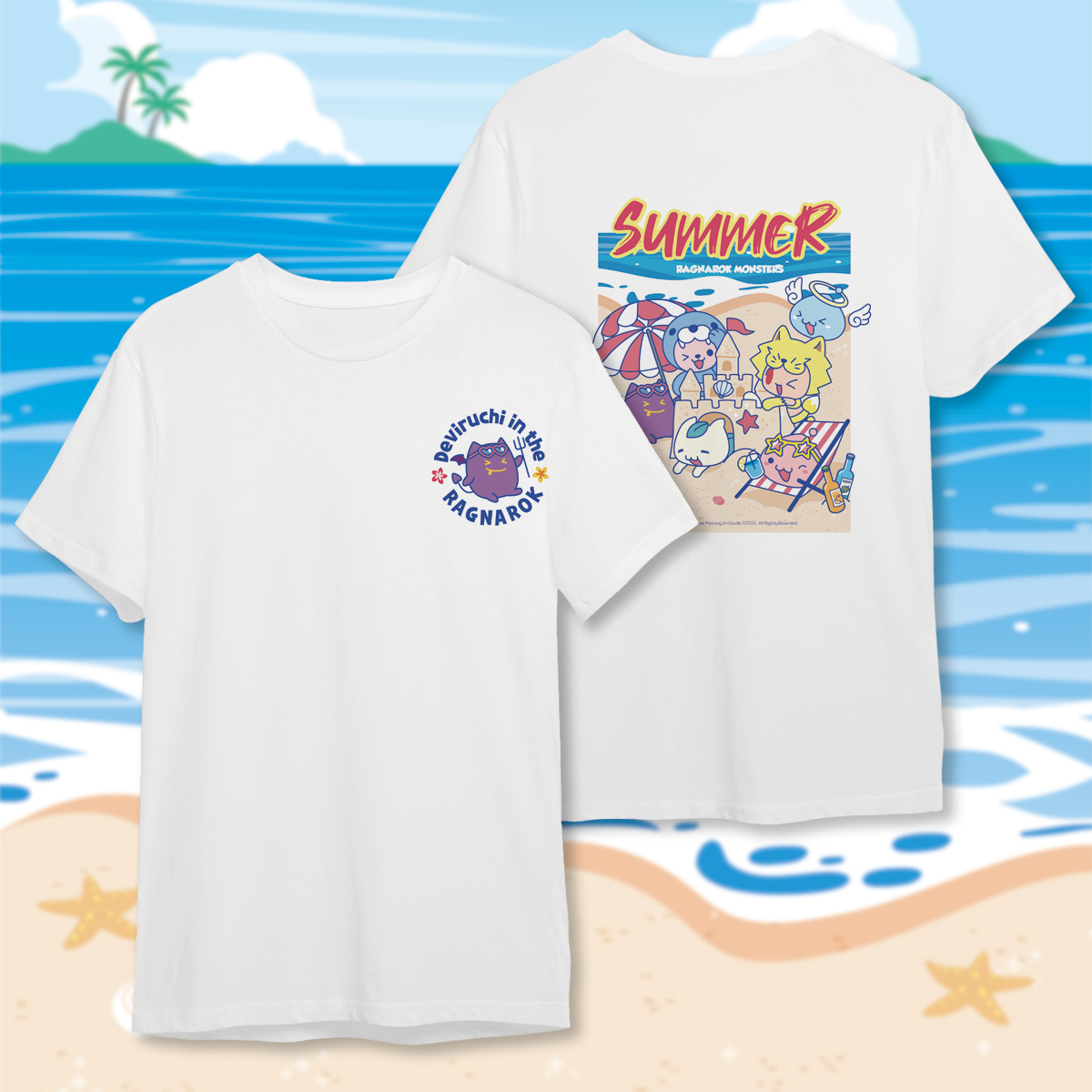 《RO仙境傳說》 沙灘玩耍 T-shirt