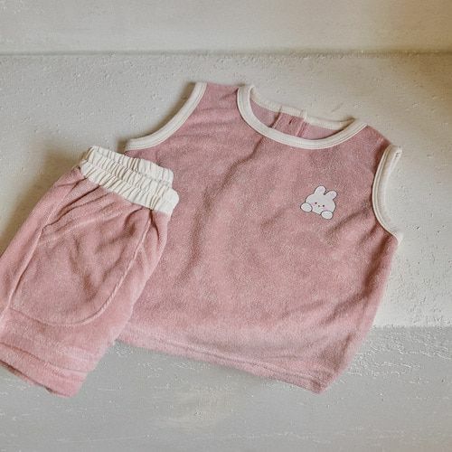 DOTFRIENDS防褶皺耐磨毛圈布-背心上下套裝